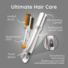 Load image into Gallery viewer, Professional 2 in 1 Rotating Iron Hair Brush