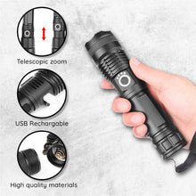 Load image into Gallery viewer, USB Powerful Flashlight Torch