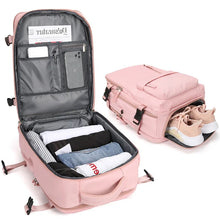 Load image into Gallery viewer, Travel Carry On Backpack With Shoe Compartment