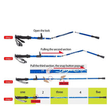 Load image into Gallery viewer, Adjustable Trekking Poles - Foldable Telescopic Pole