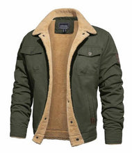 Load image into Gallery viewer, Foldover Collar Aviator Jacket
