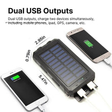 Load image into Gallery viewer, 500000 MAH Solar Charger, Waterproof Power Bank, External