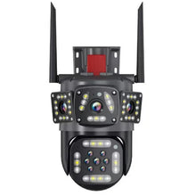 Load image into Gallery viewer, Dual Lens Outdoor Waterproof Wireless Wifi HD Triple Security Camera