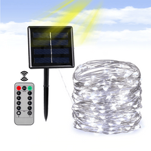 Load image into Gallery viewer, String Solar Lights Outdoor (Clear Cable)