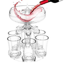 Load image into Gallery viewer, 6 Shot Glass Drink Dispenser