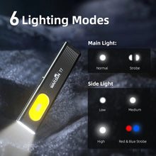 Load image into Gallery viewer, LED Keychain Flashlight with Magnet