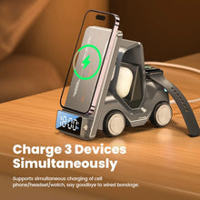 Load image into Gallery viewer, 5-in-1 Forklift Design Wireless Charger with Alarm Clock and Night Light