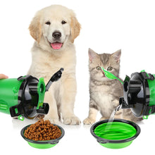 Load image into Gallery viewer, 2in1 Collapsible Pet Water Bottle and Feeder