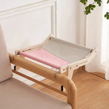 Load image into Gallery viewer, Wooden Cat Hammock Bed