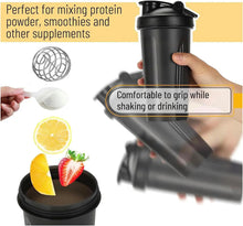 Load image into Gallery viewer, 600ml Leak-Proof Protein Shaker Bottle with Mixing Ball