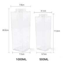 Load image into Gallery viewer, Transparent Milk Carton Water Bottle