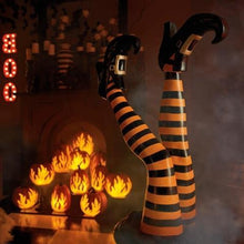 Load image into Gallery viewer, Witch Leg Stakes, Set Of Two Yard Halloween Decoration