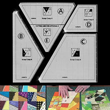 Load image into Gallery viewer, Creative Quilting Cutting Template (4 pcs set)