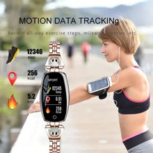 Load image into Gallery viewer, Waterproof Smart Fitness Bracelet w/ HR & BP Monitor For Women