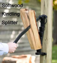 Load image into Gallery viewer, Hanging Carbon Steel Firewood Chopping Machine - Portable Wall Mounted Wood Kindling Splitter