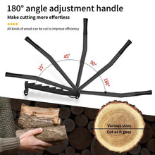 Load image into Gallery viewer, Hanging Carbon Steel Firewood Chopping Machine - Portable Wall Mounted Wood Kindling Splitter