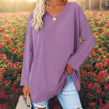 Load image into Gallery viewer, Your Trendy Long-Sleeved Shirt With V-Neck For Comfort