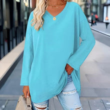Load image into Gallery viewer, Your Trendy Long-Sleeved Shirt With V-Neck For Comfort