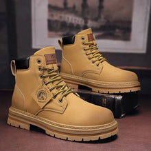 Load image into Gallery viewer, Waterproof Men's Lace-Up Boots With Comfort Sole