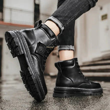Load image into Gallery viewer, Waterproof Men's Lace-Up Boots With Comfort Sole