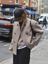 Load image into Gallery viewer, Trendy, loose-fitting jacket with button closure for women