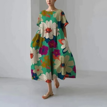 Load image into Gallery viewer, Casual and elegant dress with flora print