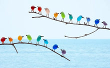 Load image into Gallery viewer, Sea Glass Birds Decor Coastal Love Notes
