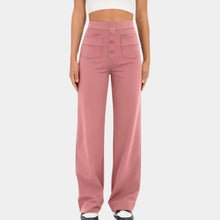 Load image into Gallery viewer, Casual High Waisted Women's Trousers