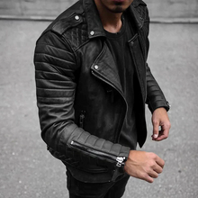 Load image into Gallery viewer, High quality, durable and stylish men's leather jacket