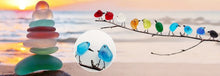 Load image into Gallery viewer, Sea Glass Birds Decor Coastal Love Notes