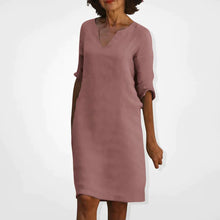 Load image into Gallery viewer, Summer Dress With V-Neck