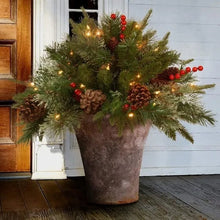 Load image into Gallery viewer, Pre-lit Artificial Christmas Tree Feel Real Urn Filler