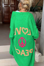 Load image into Gallery viewer, PEACE FASHIONABLE CARDIGAN