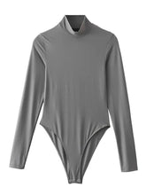 Load image into Gallery viewer, Long Sleeve Bodysuit - Turtleneck Collar