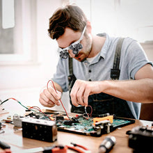 Load image into Gallery viewer, LED Glasses Magnifier 8x 15x 23x