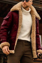 Load image into Gallery viewer, Men's Camel Style Flying Leather Jacket