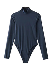 Load image into Gallery viewer, Long Sleeve Bodysuit - Turtleneck Collar