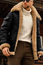 Load image into Gallery viewer, Men's Camel Style Flying Leather Jacket