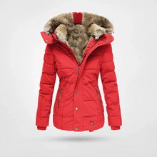 Load image into Gallery viewer, Warm fashionable winter jacket with lining and hood