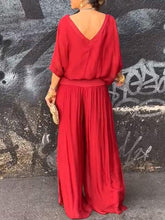 Load image into Gallery viewer, Elegant two-piece wide-leg chiffon pants