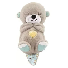 Load image into Gallery viewer, Breathing Otter Musical Stuffed Baby Plush Toy – Perfect Newborn Sensory Comfort Gift