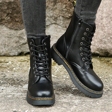 Load image into Gallery viewer, Comfortable boots with laces and a zipper