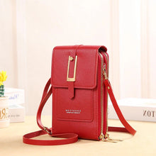 Load image into Gallery viewer, Leather Smartphone Clutch | Ladies Handbag with Touchscreen Window