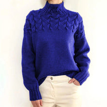 Load image into Gallery viewer, Women's Knitted Turtleneck Sweater