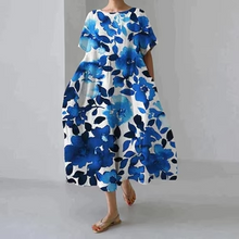 Load image into Gallery viewer, Casual and elegant dress with flora print