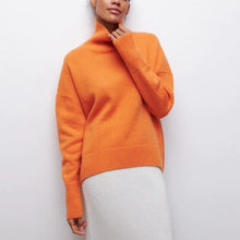 Load image into Gallery viewer, Oversized Cashmere Turtleneck Sweater