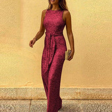 Load image into Gallery viewer, Solid Glitter Jumpsuit