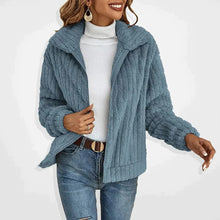 Load image into Gallery viewer, Women's Long Elegance Fleece Cardigan