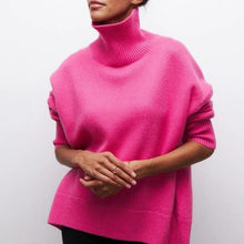 Load image into Gallery viewer, Oversized Cashmere Turtleneck Sweater