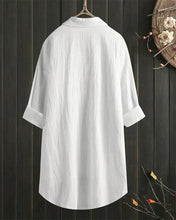 Load image into Gallery viewer, Women's White Linen Blouse